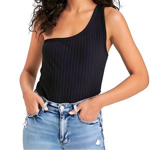 AE Ribbed One-Shoulder Tank